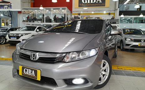 CIVIC EXS SUPER COMPLETO + TETO SOLAR - IMPECÁVEL Prata - 2012 Impecável!