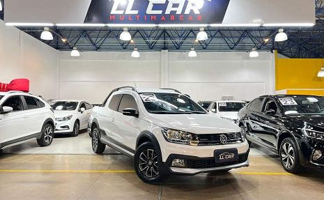 SAVEIRO 1.6 CROSS 16V CABINE DUPLA + BANCOS EM COURO Branco - 2023 Impecável!