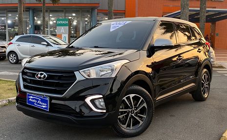 CRETA ATTITUDE 1.6 FLEX + COURO  Preto - 2021 Km baixa!