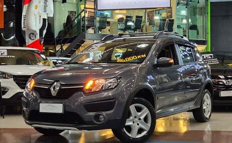 SANDERO SANDERO STEPWAY EXPRESSION 1.6 16V SCE (FLEX) Cinza - 2019 Super Oferta !