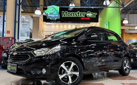 ONIX LTZ 1.4 - FLEX/MANUAL/COMP/COURO/MIDIA - IMPECAVEL Preto - 2018 Único dono!