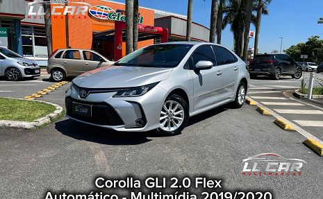COROLLA GLI 2.0 FLEX - QUALIDADE ACIMA DA MÉDIA  Prata - 2020 Ótimo estado!