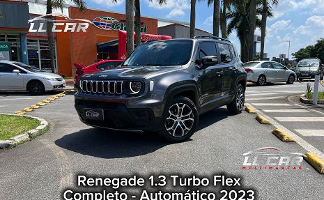 RENEGADE 1.3 TURBO FLEX - BAIXO KM - EXCELENTE ESTADO Cinza - 2023 Novíssimo!