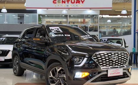 CRETA 1.0 TB PLATINUM SAFETY + TETO SOLAR Preto - 2024 Imperdível!