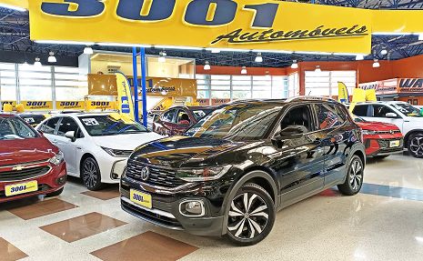 T-CROSS 1.4 250 TSI TOTAL HIGHLINE / C TETO SOLAR Preto - 2021 Oportunidade Única !