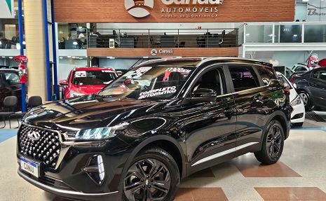 TIGGO 7 SPORT 1.5 TURBO KM 17.320 UNICO DONO GAR DE FAB Preto - 2025 Km baixa!