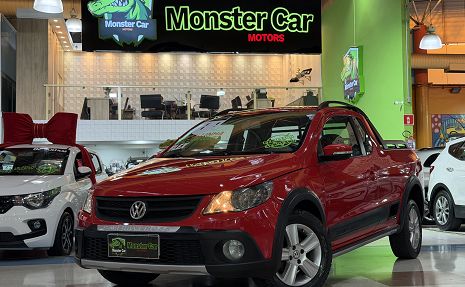 SAVEIRO CROSS 1.6 TREND C.E - FLEX/COURO/COMP Vermelho - 2011 Novíssimo!